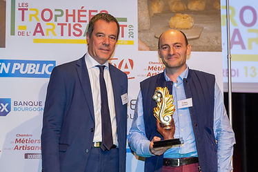 Lauréat et partenaire lors des Trophées de l'Artisanat de Côte-d'Or