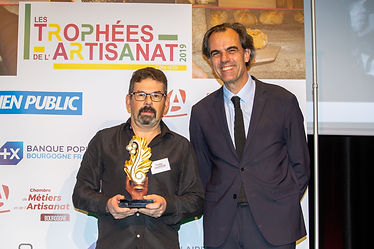 Lauréat et partenaire lors des Trophées de l'Artisanat de Côte-d'Or