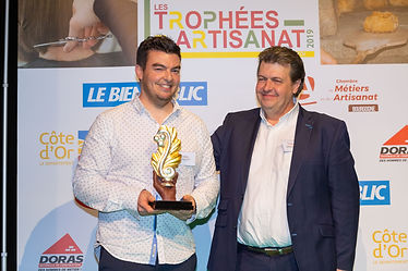 Lauréat et partenaire lors des Trophées de l'Artisanat de Côte-d'Or