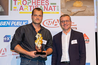 Lauréat et partenaire lors des Trophées de l'Artisanat de Côte-d'Or